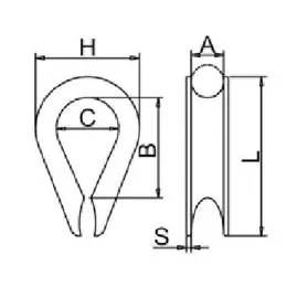 Accessories Stainless Steel Wire Rope Protection Fitting Tube Cable Heavy Duty Rigging Carbon Guy Hardware D Shackle Metal Neele Punch Thimble