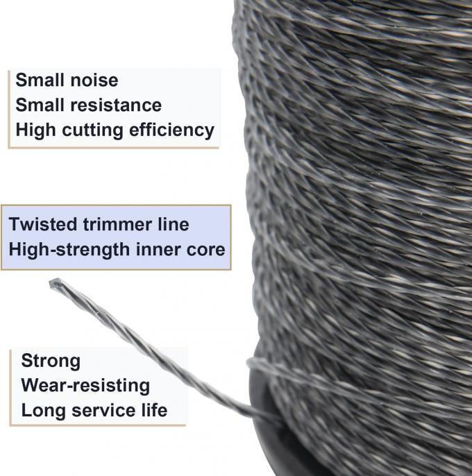 2.4mm 2.7mm 3.0mm 3.5mm Ενεργειακά εργαλεία Κήπος Μέρος γρασίδι Trimmer Γραμμή 2kg Spool συσκευασία με προσαρμοσμένη υποστήριξη OEM 2