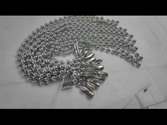 Καθαρή φινίρισμα Ατσάλι αλυσίδα σφαίρα Bead ζώνη αλυσίδα για κοσμήματα κατασκευή προμηθειών