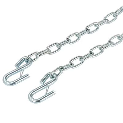 48kN Αλυσίδα ασφαλείας ρυμουλκούμενου με S Hook 0,25 ίντσες Διαμέτρου μη τυποποιημένο