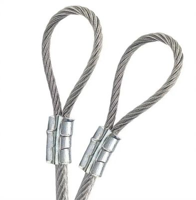 Μη συγκολλημένο ανοξείδωτο χάλυβα Custom 7x7 7x19 Wire Rope Sling για βιομηχανικές ανάγκες ανύψωσης