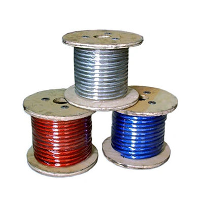 6X7 FC/IWS 1/32'' 3/64' 1/16' 3/32' 1/8' 5/32' 3/16' 1/4' 5/16' PVC/PP/PE/PA επικαλυμμένο ατσάλινο σύρμα
