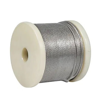 Καλή τιμή. 1/16'-5/16' 8X7 FC 8X7 1X19 Type 316 Stainless Steel Wire Rope για το κτίριο σε απευθείας σύνδεση