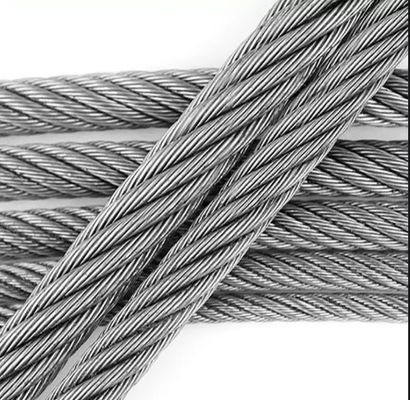 Καλή τιμή. 6*12 7FC 5mm 300m Coil Galvanized Wire Rope για τη σύνδεση ατσάλινου χάλυβα σε απευθείας σύνδεση