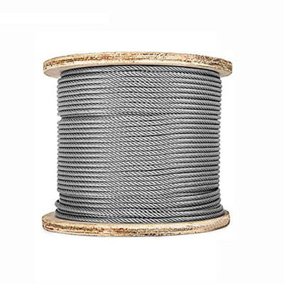 Μη συγκολλημένο ανοξείδωτο χάλυβα ACSR ASTM A475 1X19 Διάτρωμα Ζυγισμένο Χάλυβα Διάτρωμα Στάσιμο Σύρμα για Επάνω Διοδηγό