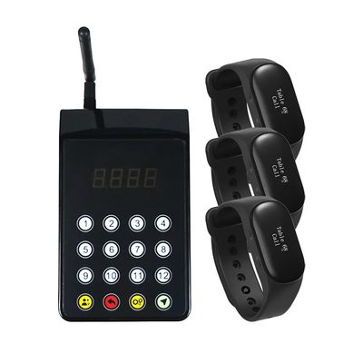 Ασύρματο προσωπικό εστιατόριο καρέκλα pager beeper watch πληκτρολόγιο για τους διευθυντές καλέστε τον σερβιτόρο