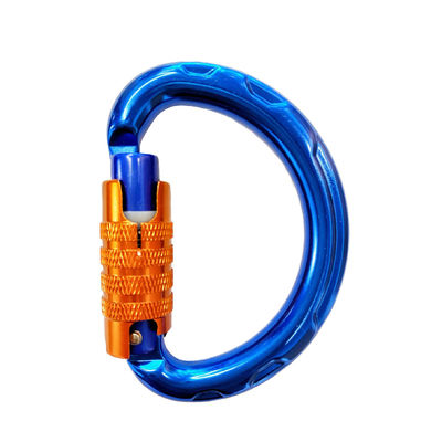 Προσαρμοσμένο D σχήμα κλειδαριού Carabiner Αλουμίνιο αναρρίχηση Snap Hook για εξωτερικές δραστηριότητες