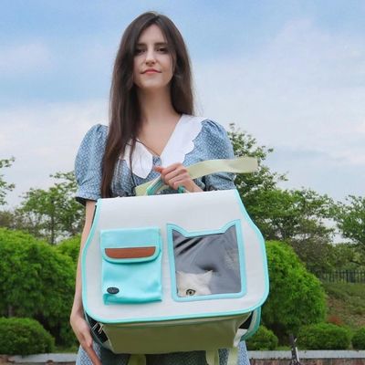 Δυνατό να διπλωθεί σακίδιο για κατοικίδια με διαφανές παράθυρο για ταξίδια