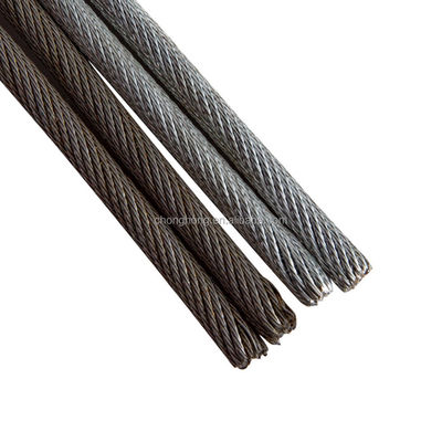 Μη γαλβανισμένο σχοινί από χάλυβα 6*24 7FC 200M/COIL
