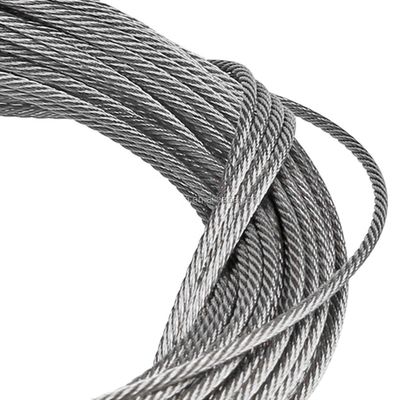 Τεχνικό σχοινί από ανοξείδωτο χάλυβα AISI 304 7x7 3 mm για αντοχή στη θερμότητα και το κρύο
