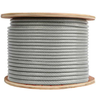 7x7 / 7x19 PVC επικαλυμμένο ατσάλινο σύρμα 5/32 ίντσες έως 7/16 ίντσες Ζυγισμένο ατσάλινο καλώδιο