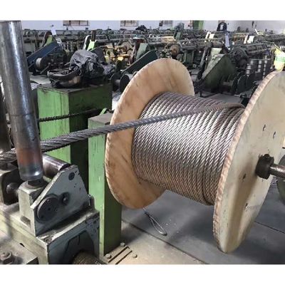 DIN/RR-W-401 6x12 7FC Ατσάλινο σύρμα σχοινί ss304 ss316 Ατσάλινο καλώδιο 3mm 6mm 8mm 12mm 18mm Περιεκτικότητα σε Si % 1,0 Ανεκτικότητα ± 1%