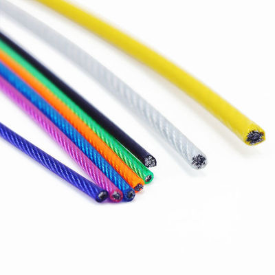 Ανθεκτικό στις ακτινοβολίες UV PVC επικαλυμμένο με γαλβανισμένο χάλυβα Δέσμη ανοχής καλωδίου ± 1% και διαφορετικές επιλογές χρώματος για ανθεκτική απόδοση