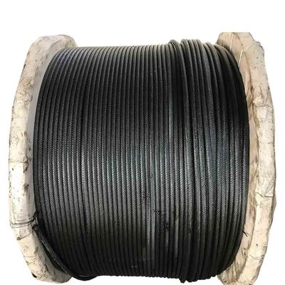 26mm 6x37 FC Σύρματα ατσάλινου καλωδίου Ακαθαρματισμένα σχοινιά ατσάλινου καλωδίου