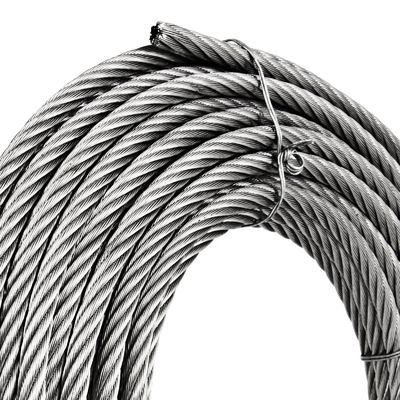 Προσαρμοσμένο μήκος 7x19 1/16 ίντσες AISI304 Marine Grade Stainless Steel Wire Rope Cable με ανοχή ανθεκτική