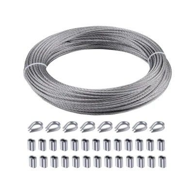 Κόψιμο DIY εξωτερική αναστολή 1.5mm 7x7 Strand Core Cable Stainless Steel Wire Rope για την υπηρεσία επεξεργασίας κράματος