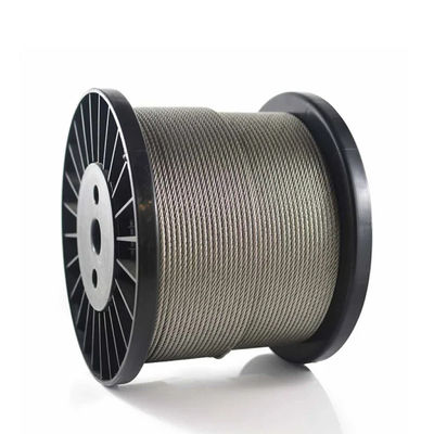 Μη επικαλυμμένο καλώδιο τάσης 16Mm Tower Crane Steel Wire Galvanized Steel Rope για τυποποιημένο AiSi