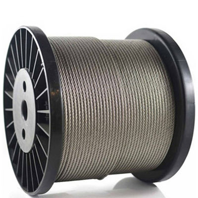 6x19 IWRC Wire Rope Construction Ζυγισμένα σιδηροδρομικά σχοινιά από χάλυβα 1/8