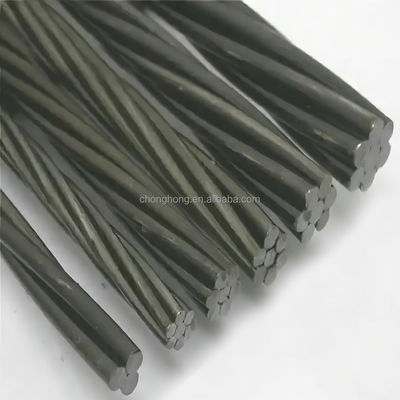 Βάρος του κυλίνδρου 2,5-3,5 τόνους 1x7 PC Strand 12,7 mm χαμηλής χαλάρωσης Ασύρματο ASTMA416 Σιδηροτροχιακό νήμα για μετατεταγμένο σκυρόδεμα