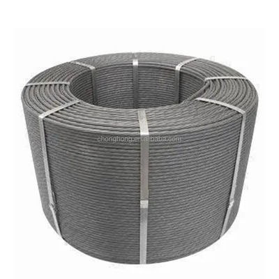 15.24mm PC Steel Strand Wire Rope για προεπιβαλλόμενο σκυρόδεμα Tolerance ± 1% και βάρος τροχιάς 1,8-2.1mts
