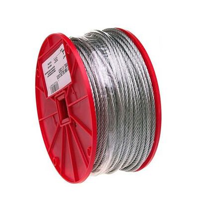 7*7 5,0mm Ζυγισμένο χάλυβα σύρμα σχοινί Ζυγισμένο αεροσκάφος καλώδιο ΑISI 304 από ανοξείδωτο χάλυβα