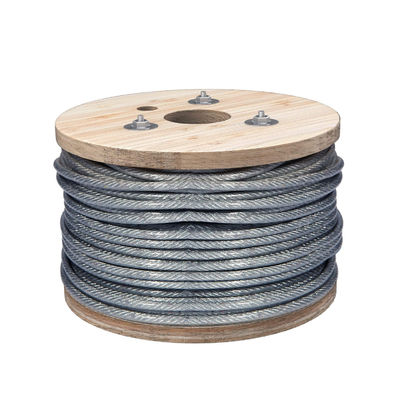10mm 7X19 AISI 304 από ανοξείδωτο χάλυβα Ζεστό DIP Ζαλβανισμένο αεροπορικό καλώδιο Χάλυβα σύρμα με ανοχή ± 1%