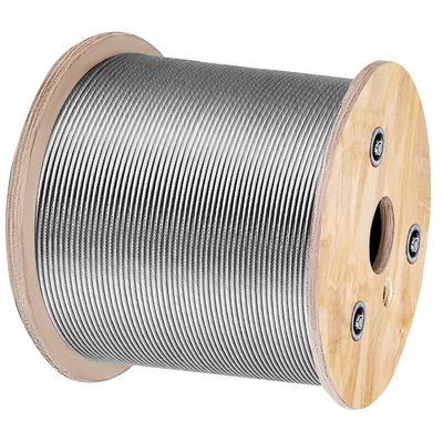1x19 Τύπος 316 Χάλυβα Χάλυβα Χάλυβα Χάλυβα ASTM A 475 Υψηλής Έντασης Ζυγισμένο 7 σύρματος 0,33mm ατσάλινη κλωστή Ζυγισμένο καλώδιο χάλυβα