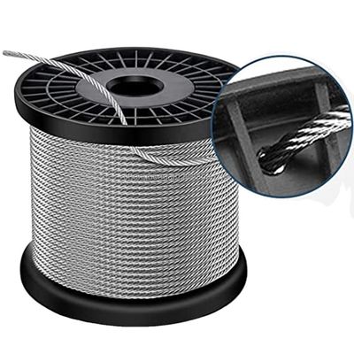 AISI304 304L 316 316L Ατσάλινα σχοινιά καλωδίων Αμινοξείδιο καλώδιο SS καλώδιο 7x7 6x7 FC ατσάλινο σύρμα για θαλάσσιες εφαρμογές