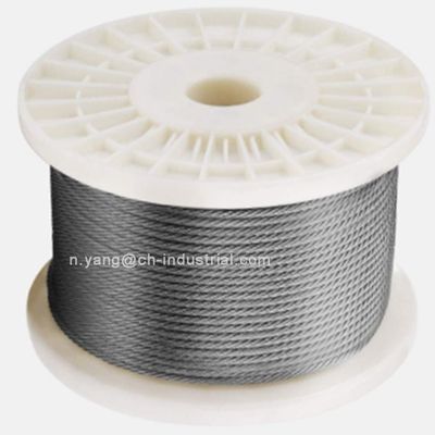 200ft Steel Cable T316 Stainless Steel Aircraft Cable 1x19 7x7 7x19 SS Cable Wire Rope για το σύστημα υλικού περίφραξης του καταστρώματος