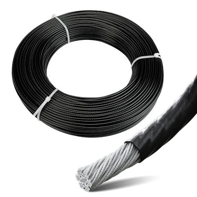 Καλή τιμή. OEM PVC Νάιλον πλαστικό επικαλυμμένο χρώμα SS ανοξείδωτο χάλυβα επικαλυμμένο μέταλλο καλώδιο άνθρακα PP σκύλος αγκυροβολία θαλάσσιο στρογγυλό σύρμα σε απευθείας σύνδεση