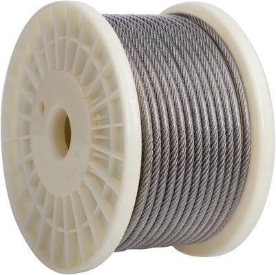 Λάμψη 7X7 7*19 καλώδιο SS SUS 304 SUS I316 σιδηροδρομικά καλώδια σχοινιά 8mm ατσάλινο καλώδιο ατσάλινο καλώδιο ατσάλινο ατσάλινο ατσάλινο καλώδιο αμερικανικό πρότυπο