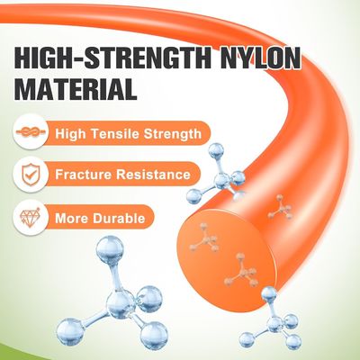 150 ποδιών Weed Eater String 1.0mm-5.5mm Round Trimmer Line Πορτοκαλί Nylon String Trimmer Line για καθολική αντικατάσταση