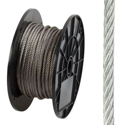 6-60mm Ατσάλινο καλώδιο σχοινί Αλατό σχοινί Φωτεινό άψυκτο ατσάλινο σύρμα σχοινί με μαύρο λάδι