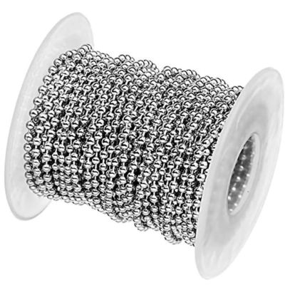 Αγορά Υψηλής ποιότητας 2.4mm Metal Ball Chain Stainless Steel Ball Chain Dog Tag Chain online manufacture
