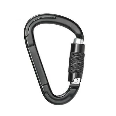 Καλή τιμή. Wholesale Factory Auto Lock 25kN Aluminum Alloy D-Shape Snap Hook Carabiner for Climbing σε απευθείας σύνδεση