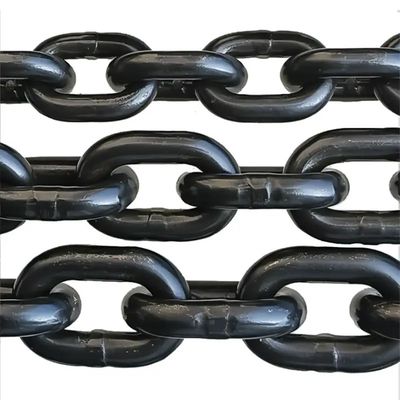 Καλή τιμή. Μαύρο φινίρισμα Standard High Test Steel Round Conveyor Link Chain για υψηλή αντοχή σε απευθείας σύνδεση