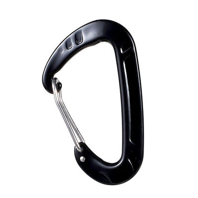 Καλή τιμή. 12KN Pet D-Shape Carabiner Hook κατασκευασμένο από 7075 κράμα αλουμινίου για εξωτερικές δραστηριότητες σε απευθείας σύνδεση