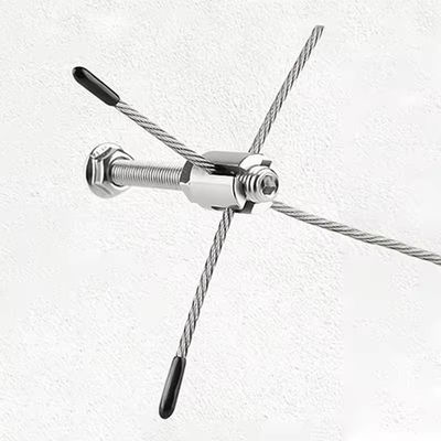 Καλή τιμή. Γκρι Τείχος Post Clamp Εργαλεία 304 3mm Wire Trellis Ατσάλι Ατσάλι ξύλο βίδα σύρμα Clip σκοινί σε απευθείας σύνδεση