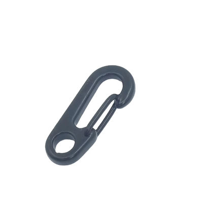 Καλή τιμή. Μαύρο Μίνι Καραμπίνερ Keychain Key Ring Clips Snap Hook EDC Hardware σε απευθείας σύνδεση