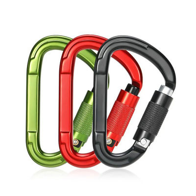 Καλή τιμή. 25kN Αλουμινένιο κράμα D-σχήμα Snap Hook Carabiner για επαγγελματική αναρρίχηση σε απευθείας σύνδεση
