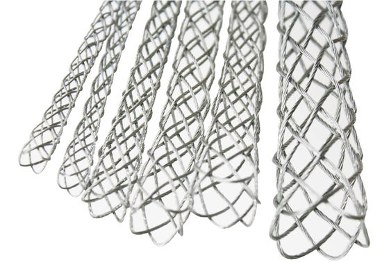 Κράτησης καλωδίου με 5 χιλιοστών καρυδιά ευέλικτο πλέγμα ματιών σχοινί καλώδιο κάλτσα κιτ γκαλβάνιση ατσάλι αντιστροφή σωλήνα καλώδιο σύρμα τραβήξτε λαβές Lassos 6 Set 4-25mm