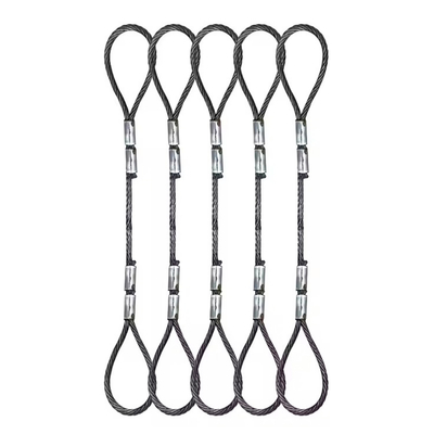 Καλή τιμή. Γαλβανισμένο συρματόσχοινο με θηλιές σε απευθείας σύνδεση