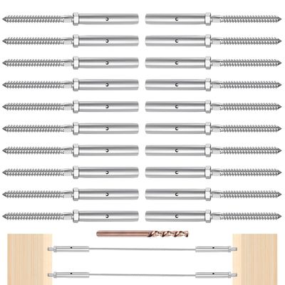Καλή τιμή. Τ316 Εργαλεία περίφραξης καλωδίων από ανοξείδωτο χάλυβα με 3/16 ιντσών καλώδια από ανοξείδωτο χάλυβα με βίδα καθυστέρησης και προσαρμόσιμη συσκευασία σε απευθείας σύνδεση