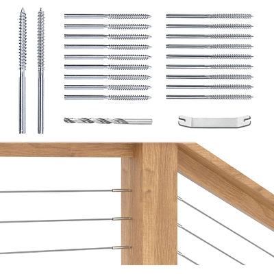 Καλή τιμή. Τ316 Ατσάλι από ανοξείδωτο χάλυβα Αριστερή και δεξιά βίδα καθυστέρησης για υλικό κάλωσης καλωδίων 3/16 ιντσών σε απευθείας σύνδεση