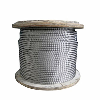 Καλή τιμή. 6x7FC Construction Stainless Steel 316 Wire Rope with 1770MPA Tensile Strength and Electro Galvanized Surface σε απευθείας σύνδεση