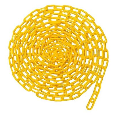 Καλή τιμή. Πλαστική αλυσίδα 50 ποδιών κίτρινου χρώματος για εσωτερική και εξωτερική χρήση με επιλογές μήκους 100 ποδιών σε απευθείας σύνδεση