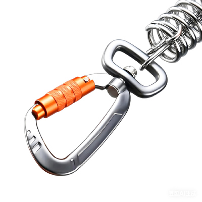 Καλή τιμή. Αυτοκλείδωμα Κλιπς Carabiner 4kN με κυλιόμενο κλείστρο για σκυλόθηρο, κλειδαριό, σακίδιο σε απευθείας σύνδεση